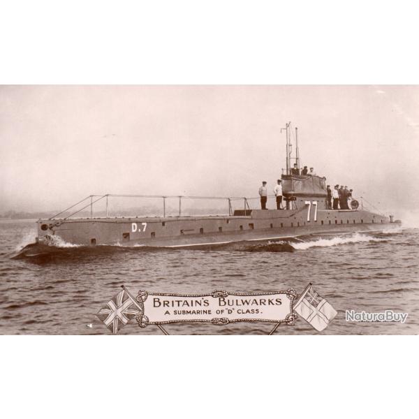 Carte postale sous-marin D7 de classe D -N�8151