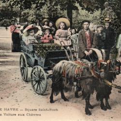 Carte Postale Ancienne Le Havre Square Saint-Roch La Voiture aux Ch&egrave;vres -N&deg;8152
