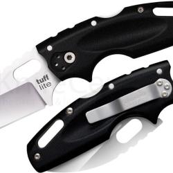 Couteau Cold Steel Tuff Lite Tri-Ad Lock Lame Acier AUS-8A Satin Manche Griv-Ex Noir CS20LTZ