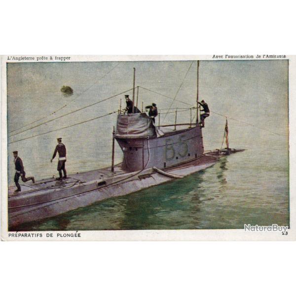 Carte Postale Ancienne Sous-Marin -N�8155