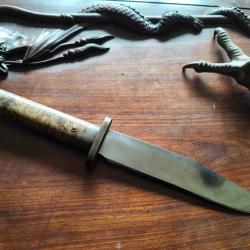 Bowie custom US forg&eacute; ann&eacute;es 90 par Michael Roberts de L'American Bladesmith Society, Inc.