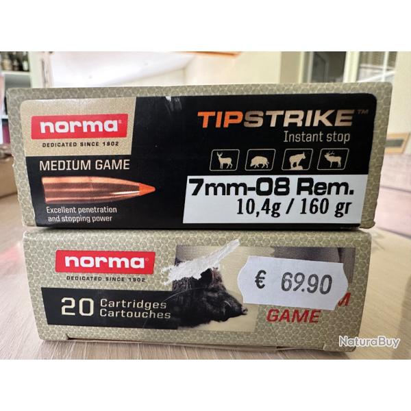 Balles 7/08 Remington norma type strike