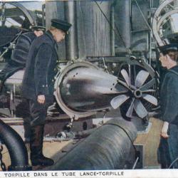 Carte Postale Ancienne - Placement d'une Torpille -N&deg;8157