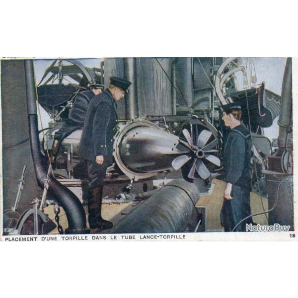 Carte Postale Ancienne - Placement d'une Torpille -N�8157