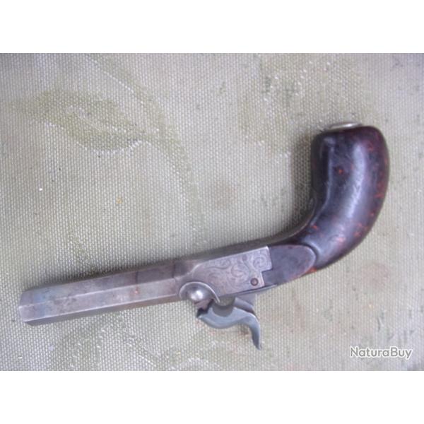 pistolet � percussion de 16 cm de long