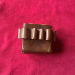 Porte cartouches ceinture en cuir, pas de prix de r&eacute;serve