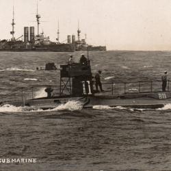 Carte postale sous-marin naval B11 -N&deg;8161