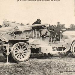 Carte Postale Ancienne - Canon Automobile Contre les Ballons -N&deg;8161