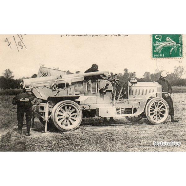 Carte Postale Ancienne - Canon Automobile Contre les Ballons -N�8161