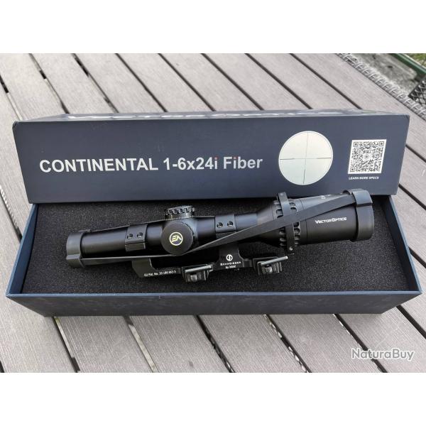 Vector Optics Continental 1-6x24i Fiber SFP+ Montage Schmeisser by MAK - �tat Neuf