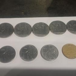 Lot de pi&egrave;ces italienne 200,100,50 lire
