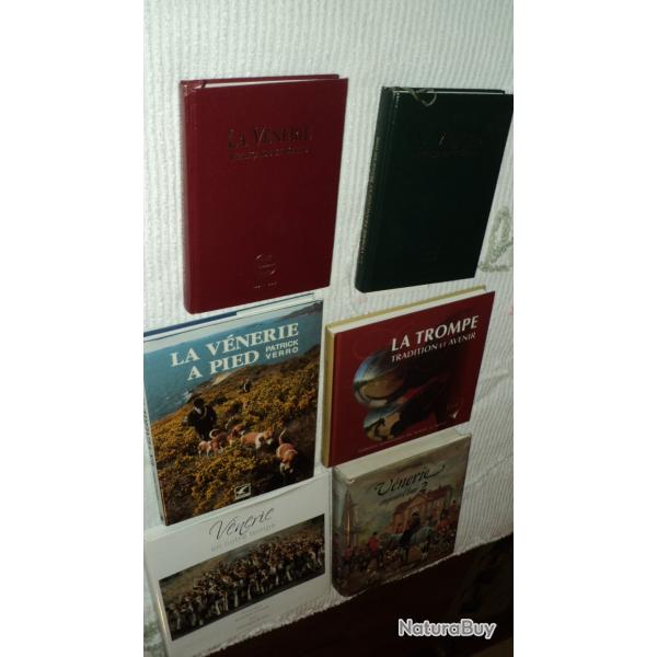 VENERIE et TROMPE de CHASSE : lot de 6 Ouvrages