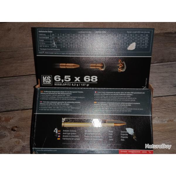 Rws KS cal 6.5x68 8.2gr