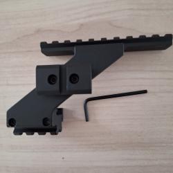 Rail picatinny point rouge sur pistolet