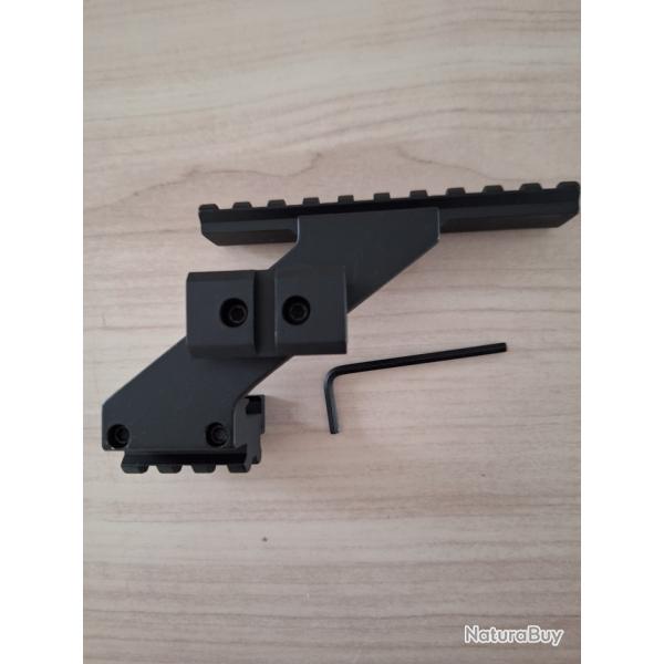 Rail picatinny point rouge sur pistolet
