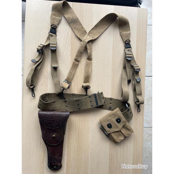 Ceinturon us ww2 holster boyt 42 1911 brelage originale