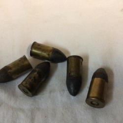 5 CARTOUCHES  11MM  pour 1873 - 1874   Poudre noire