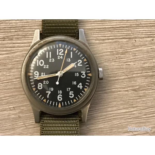 Montre militaria Hamilton US military watch GG-W-113 - MAY 1978, original condition