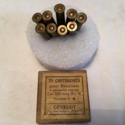 9 cartouches 320 long bulldog percussion centrale