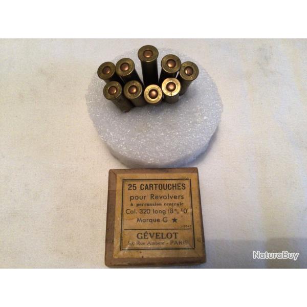 9 cartouches 320 long bulldog percussion centrale