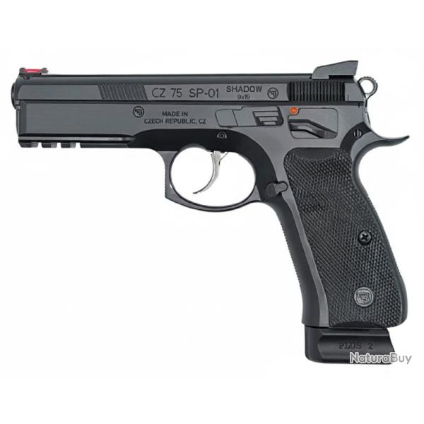 Pistolet CZ 75 SP01 Shadow cal. 9mm de 2017, utilis� jusqu'en 2020.
