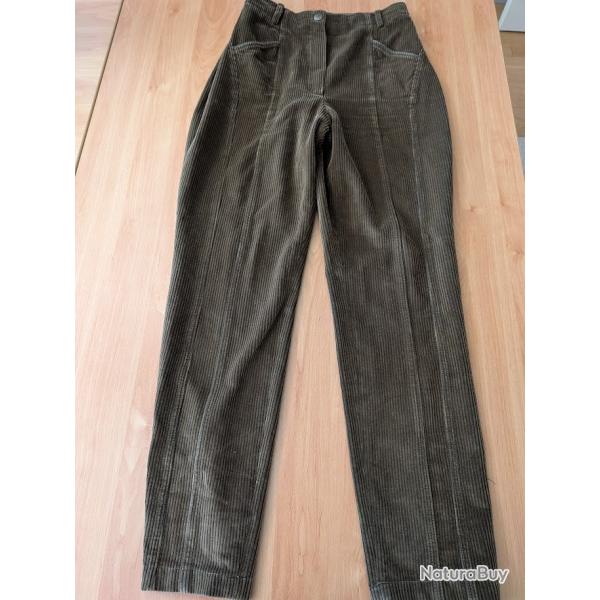 Pantalon de velours Femme CLUB INTERCHASSE Diana / Taille 40