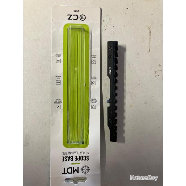 Rail embase MDT 40 moa CZ 455