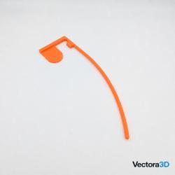Drapeau de Chambre Vide Orange Fluo - S&eacute;curit&eacute; Tir Sportif - Compatible Carabine / Pistolet