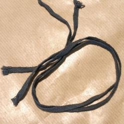 Lot de 2 cordons en coton noir de coiffe pour casque Adrian15 et 26 ww1 ww2