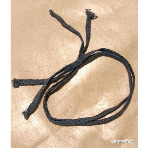 Lot de 2 cordons en coton noir de coiffe pour casque Adrian15 et 26 ww1 ww2