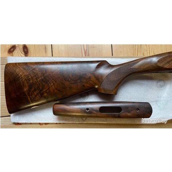 Ensemble crosse + longuesse noyer grade 4 pour Beretta SP 686 /687 calibre 20 droitier neuf