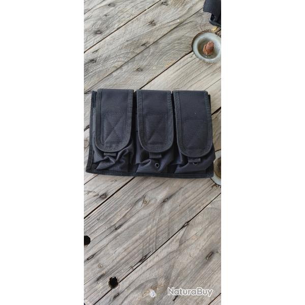 Poche Molle ventrale - porte chargeurs x3