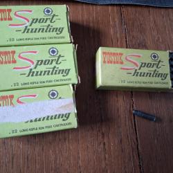 Cartouches 22lr Vostok "sport & hunting", URSS, munitions de collection