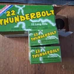 Cartouches 22lr Remington Thunderbolt hi speed