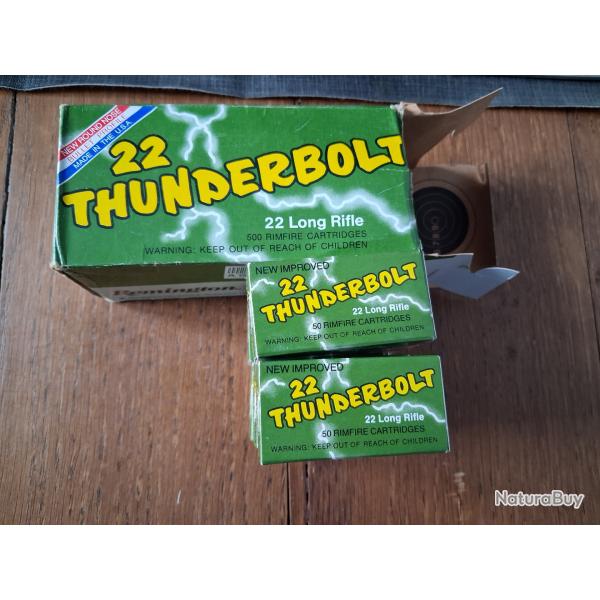 Cartouches 22lr Remington Thunderbolt hi speed