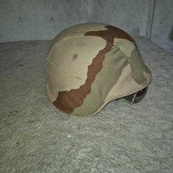 Casque arm&eacute;e Fran&ccedil;aise avec couvre casque "zone chaude"