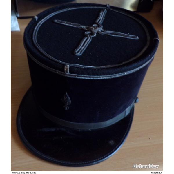 KEPI ANCIEN EN� VELOURS DES SAPEURS POMPIERS , OBSOLETE POUR COLLECTION , FABRICATION FRANCAISE� ,TA