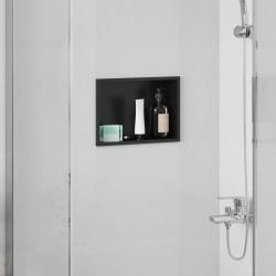 Niche de Douche Noir 30 x 20 x 9,5 cm Acier inoxydable