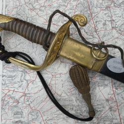 Sabre officier d'infanterie second empire mod&egrave;le 1845 / 1855 Nominatif