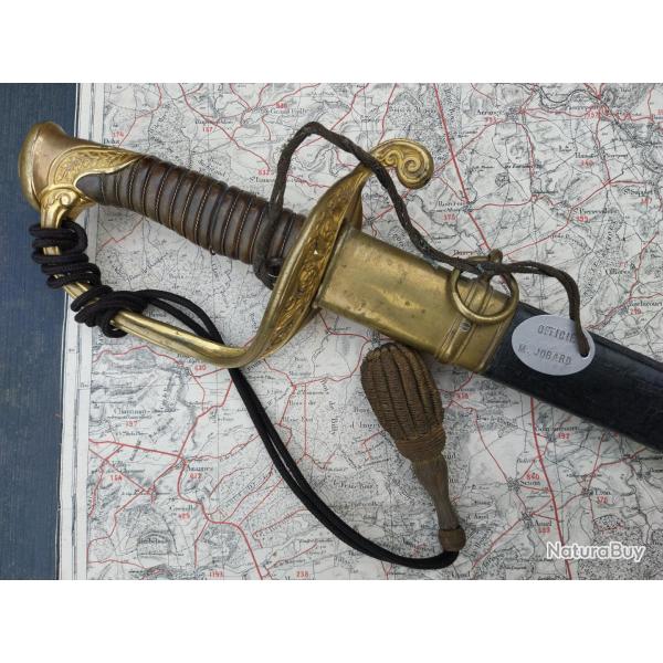 Sabre officier d'infanterie second empire mod�le 1845 / 1855 Nominatif