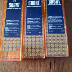 Cartouches CCI 22 short 29 grain CPRN, lot de 280
