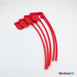 Lot x5 T&eacute;moins de Chambre Vide Rouge - S&eacute;curit&eacute; Tir Sportif - Chamber Flag