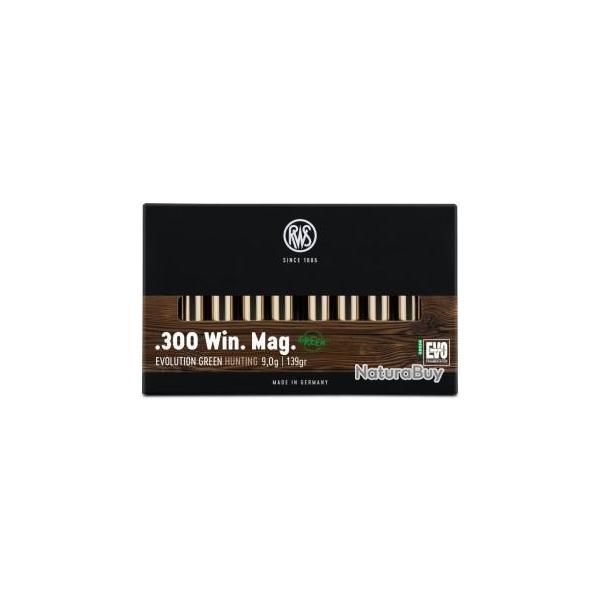 Munitions RWS cal.300win mag evo green 9g 139gr par 60