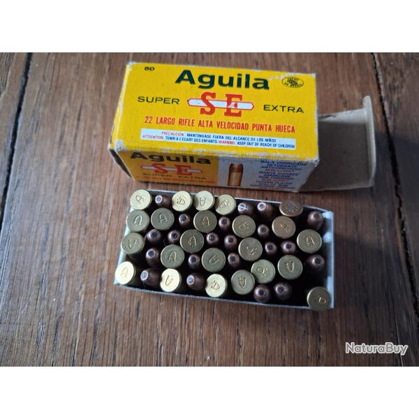 Cartouches 22lr Aguila, 22 HV HP, 1 bo�te de 50