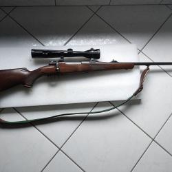 Karabiner 98K, calibre 7x64, montage &agrave; crochets, lunette HUBERTUS 3-9-40