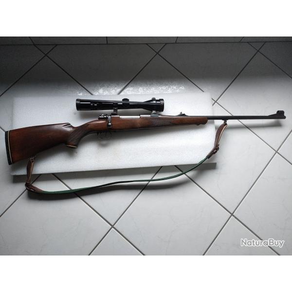 Karabiner 98K, calibre 7x64, montage � crochets, lunette HUBERTUS 3-9-40
