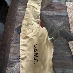 Housse toile couleur sable +bretelle USMC pour carabine USM1 (non incluse)