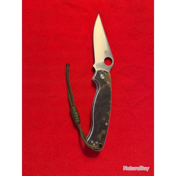 Couteau Spyderco military 2 G10 camo