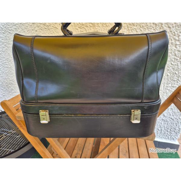 Sac m�decin avec compartiment vintage
