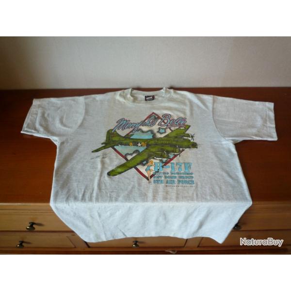 tee shirt  militaria  b 17  menphis belle